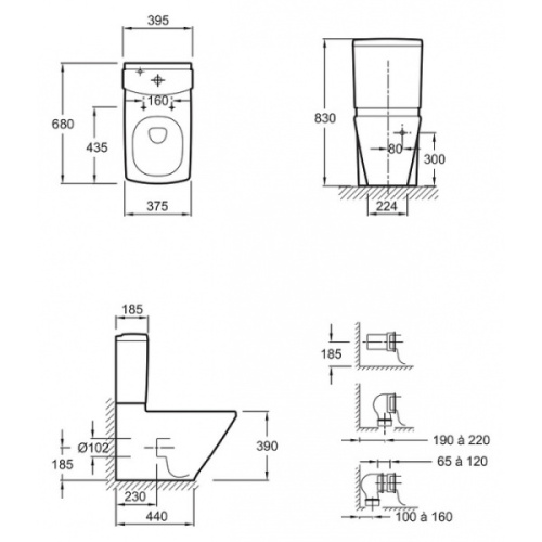 Унитаз с крышкой-сиденьем soft close Jacob Delafon Escale 19038W-00 - фото 3