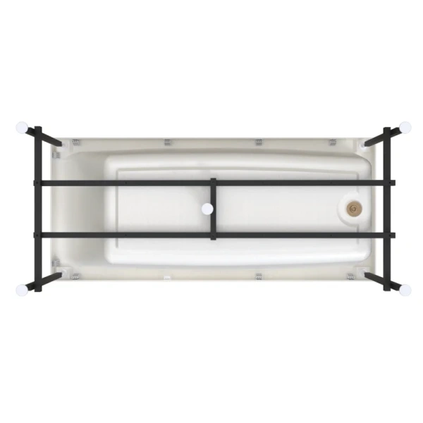 Акриловая ванна Радомир Веста 2-01-0-0-1-255Р, 170 х 75 см, каркас разборный в комплекте, белая, без гидромассажа, недорогие - фото 6