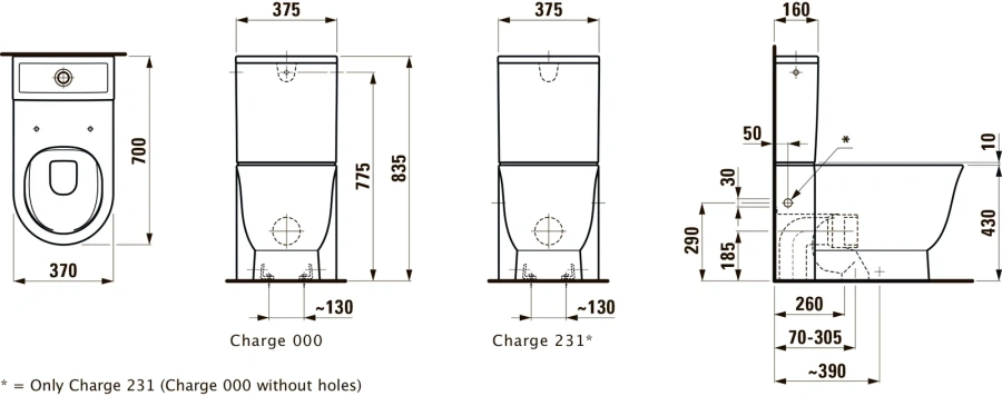 Унитаз компакт Laufen New Classic 8.2485.8.000.000.1 безободковый - фото 4