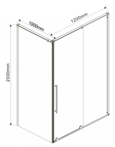 Душевой уголок Vincea Arno 120х100 см стекло прозрачное - фото 2