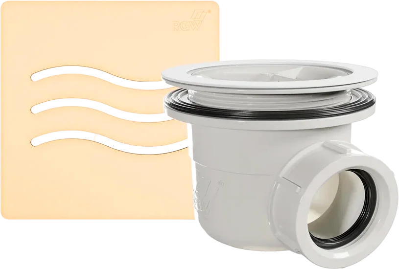 Сифон для душевых поддонов RGW S-010-1 бежевый - фото 1