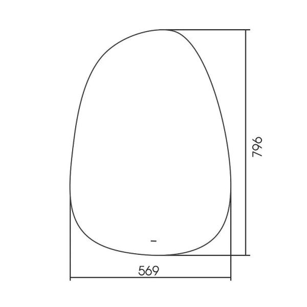 Зеркало с подсветкой Abber Teil 57 см с диммером - фото 2