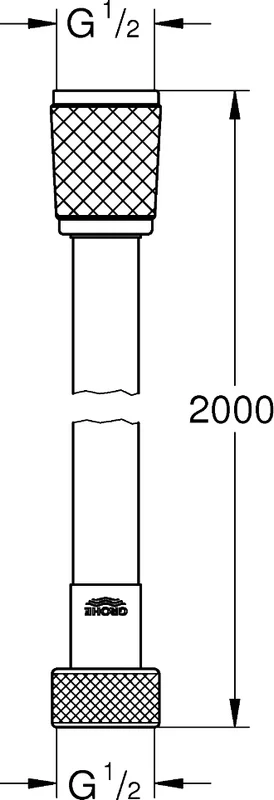 Шланг для душа Grohe Relexaflex хром матовый - фото 2