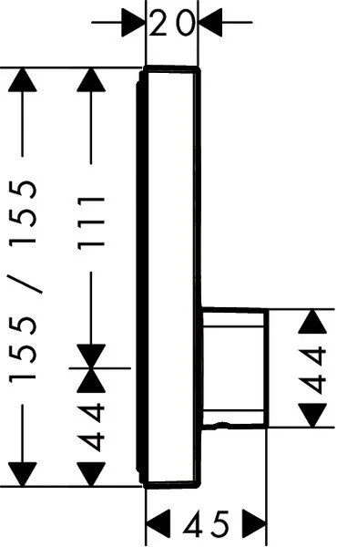 Смеситель для душа Hansgrohe ShowerSelect 15767000 термостатический - фото 4