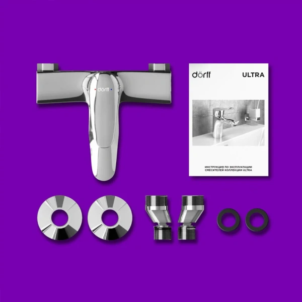 Смеситель для ванны и душа Dorff Ultra однорычажный, однорычажные, двухрычажные - фото 7