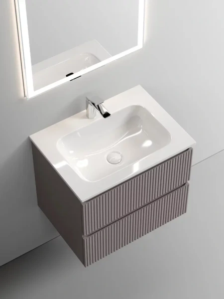 Тумба под раковину подвесная Sancos Snob T 60 см doha soft, 60 см - фото 6