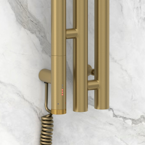 Полотенцесушитель электрический Сунержа Терция 3.0 10.6х150 см левый золотой шелк - фото 2