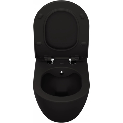 Унитаз подвесной Creavit Free черный матовый - фото 2