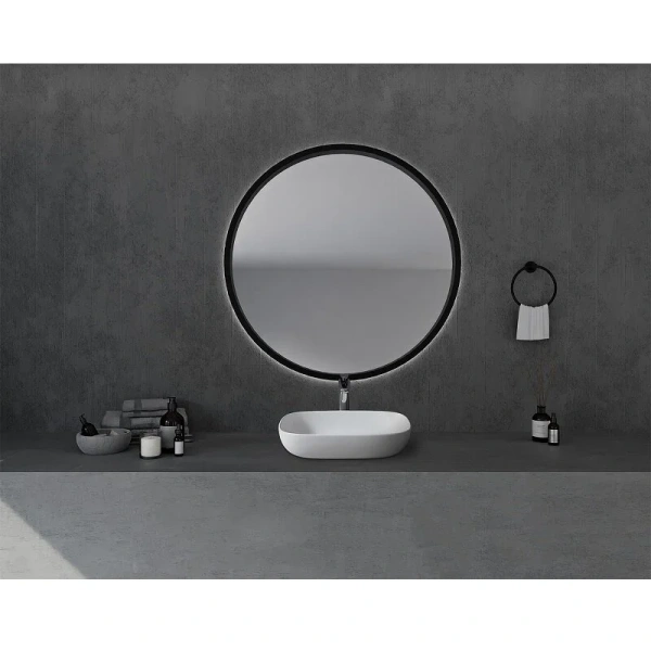 Раковина Abber Stein 60 см белая матовая, в форме чаши, прямоугольной формы - фото 5