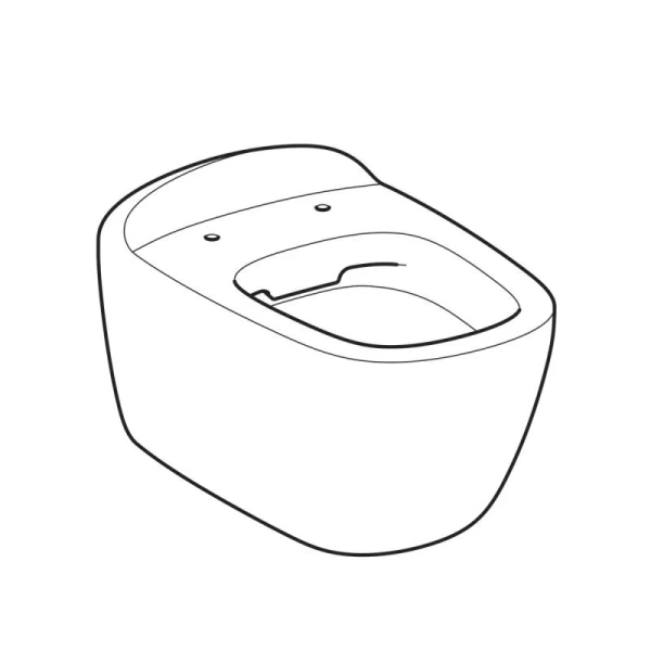 Унитаз подвесной Geberit Citterio 500.510.01.1 безободковый, безободковые, сиденье с микролифтом  - фото 6