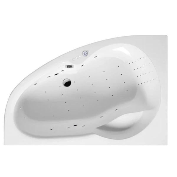 Ванна гидромассажная Excellent Newa Nano 160 x 95 см, левая, белый/хром, WAEX.NEL16.NANO.CR - фото 1