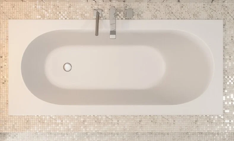 Ванна Uperwood VLotus17070W, 170 х 70 см, искусственный камень, белая матовая, прямоугольные - фото 5