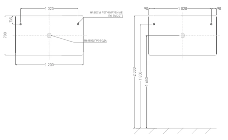 Зеркало с подсветкой Salini Ombra 120 см сенсорное управление - фото 2