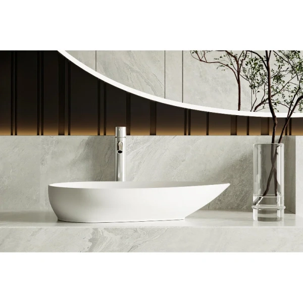 Раковина Abber Bequem 60 см белая матовая, одинарные - фото 8