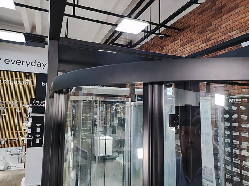 Душевой уголок RGW Classic CL-53B 90х90 см профиль черный, раздвижные - фото 7