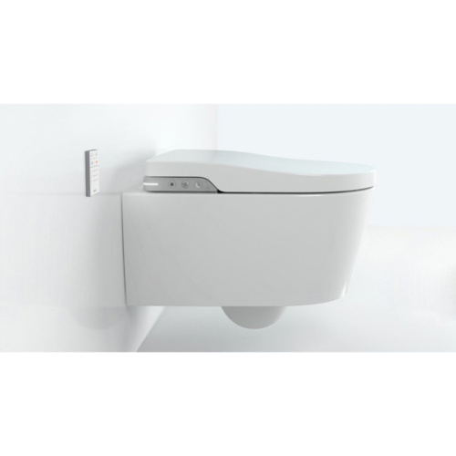 Унитаз подвесной Roca Inspira электронный, безободковые, сиденье с микролифтом , с антивсплеском, c функцией биде - фото 5