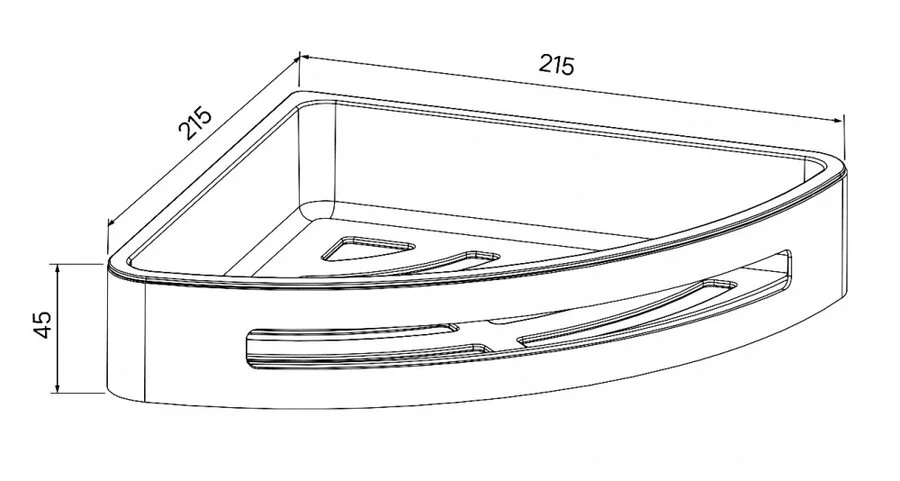Полочка для ванной IDDIS SHE11S нержавеющая сталь - фото 2