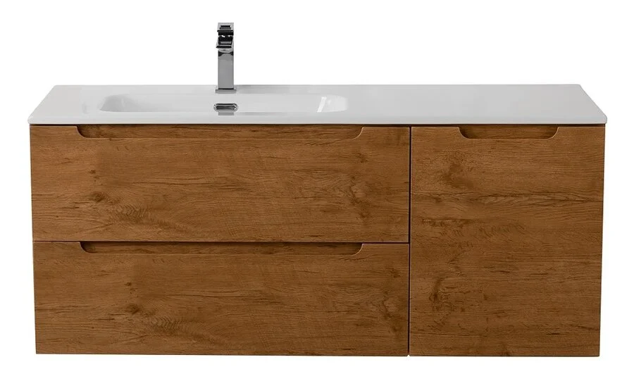 Тумба под раковину подвесная BelBagno Etna 120 см левосторонняя Rovere Nature, современная, hi-tech - фото 3