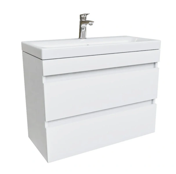 Тумба под раковину подвесная IDDIS Zodiac 80 см белая, 80 см - фото 6