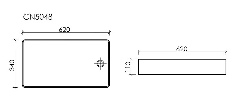 Раковина Ceramica Nova Element 62 см белая - фото 2