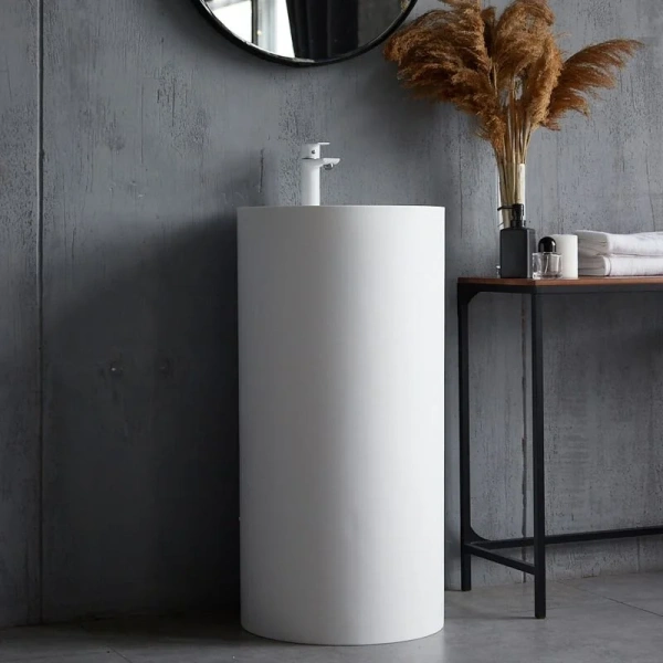 Раковина напольная Montebianco Pisa Rubinetto 45 см белая - фото 3