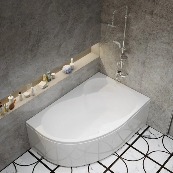 Ванна угловая Тритон Мари 170x110 акриловая OMP Щ0000046123/Щ0000046124 левая/правая, белая, угловые, приставные, встраиваемые - фото 6