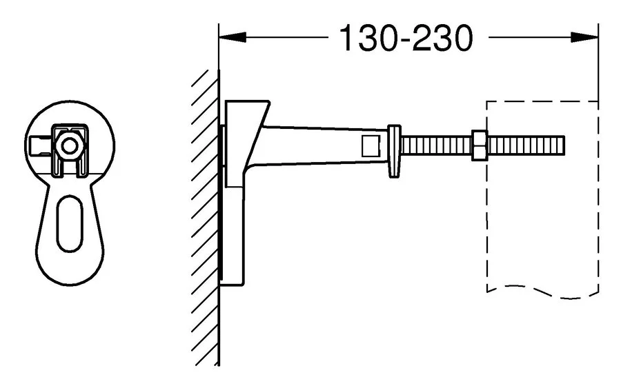 Монтажный уголок Grohe Rapid SL металл, в наличии - фото 2