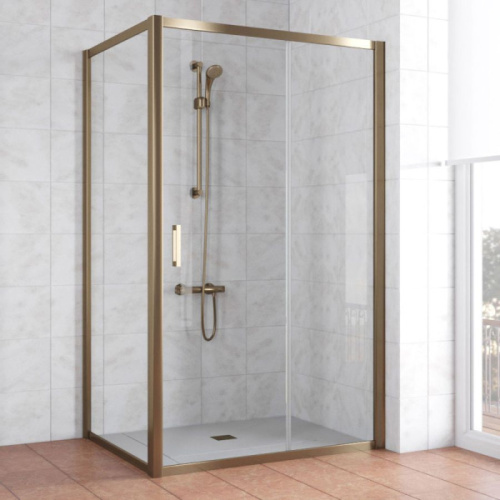 Душевой уголок стекло прозрачное Vegas-glass ZP+ZPV 120х80 01, стеклянные, угловые, без поддона - фото 6