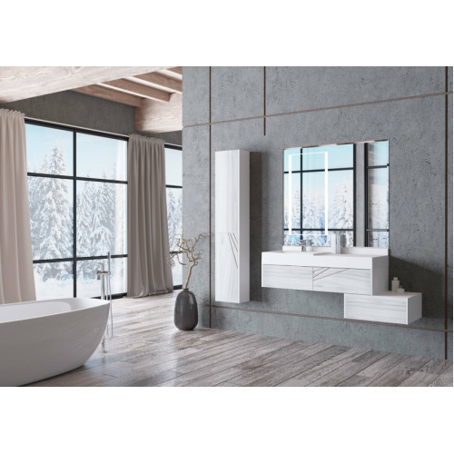 Шкаф-пенал подвесной Акватон Сакура 33 см левый, недорого - фото 4