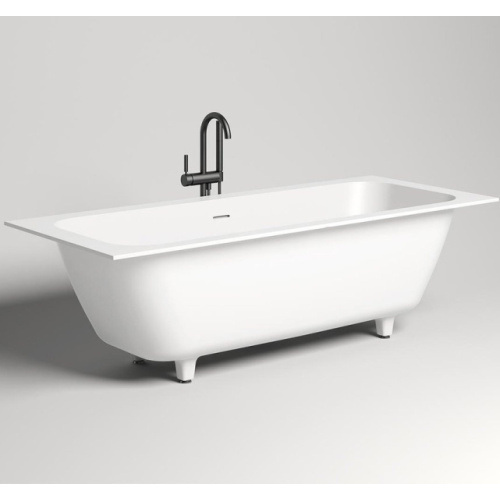 Ванна из искусственного камня Salini Orlanda Axis Kit 190x80 см белый матовый - фото 2