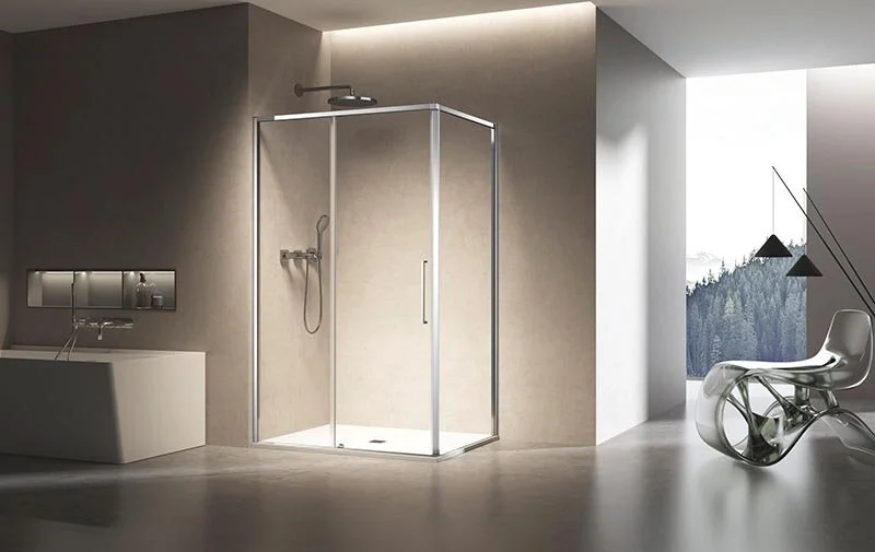 Душевой уголок Vincea Slim 110x80 см хром стекло прозрачное - фото 3