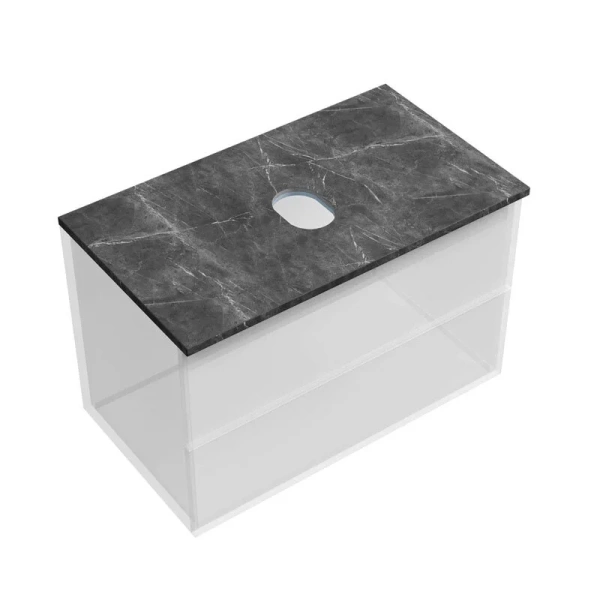 Столешница Sancos 80 см без отверстия под смеситель black sky index_1 - фото 3