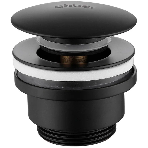 Донный клапан Abber черный матовый - фото 1