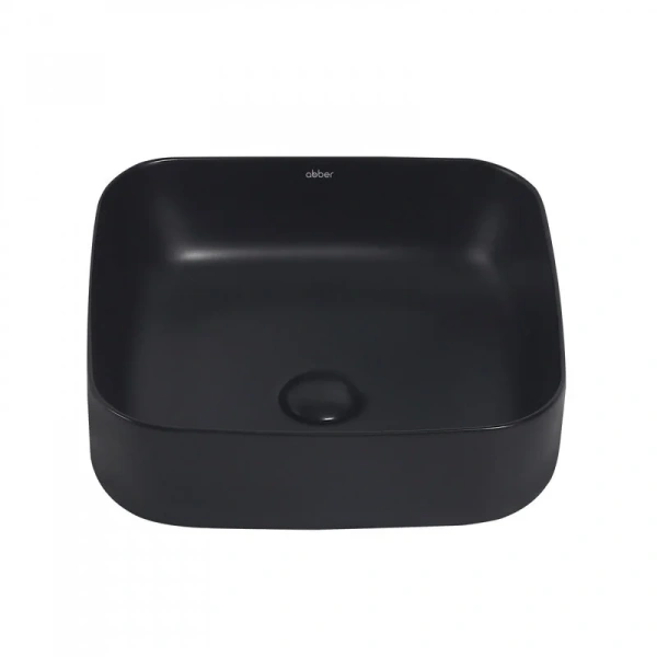 Раковина Abber Rechteck 38,5 см черная матовая, накладные (на столешницу), пристенные - фото 3