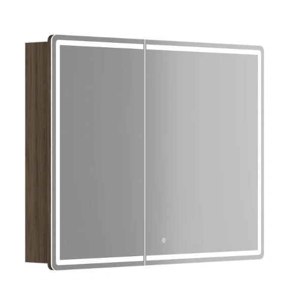 Зеркальный шкаф с подсветкой Sancos Mirror 100 см дуб чарльстон - фото 1