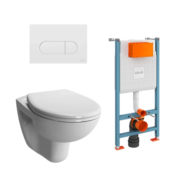 Унитаз с инсталляцией VitrA Normus L-box с клавишей смыва - фото 1