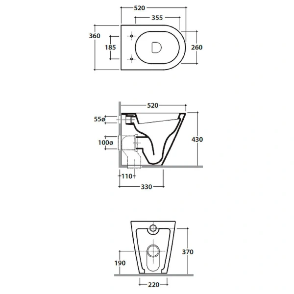 Унитаз напольный Globo Forty3 FO002 - фото 2