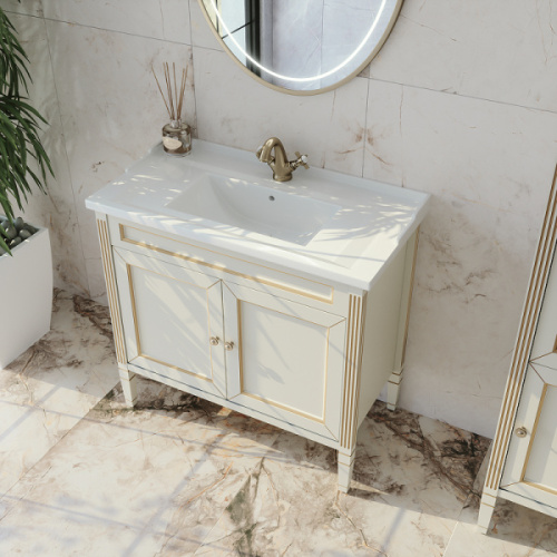 Тумба с раковиной напольная Caprigo Albion Promo 33319-В0 93 см с дверцами - фото 3