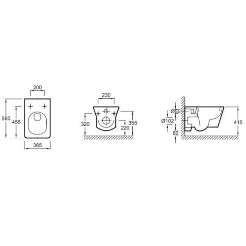 Унитаз подвесной Jacob Delafon Reve E4811-00 белый, с сиденьем микролифт - фото 3