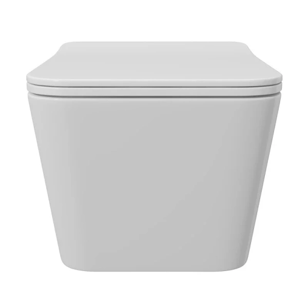 Унитаз подвесной Aqueduto MACIO белый глянцевый, недорогие, безободковые, сиденье с микролифтом , с антивсплеском - фото 5