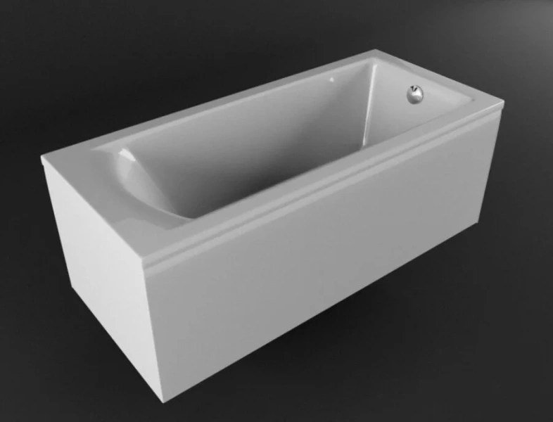 Ванна акриловая Vayer Savero Гл000011565 160 x 75 см, белая, без гидромассажа - фото 6