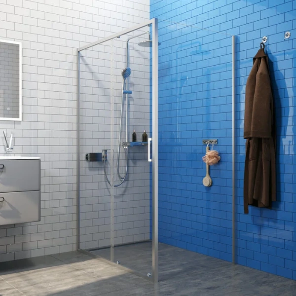 Душевой уголок IDDIS Zodiac 120х90 см профиль хром, стекло прозрачное - фото 3