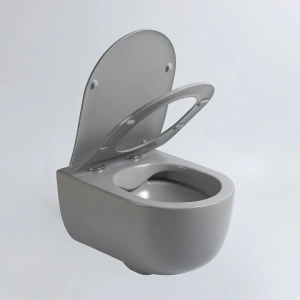 Унитаз подвесной Vincea Evo серый матовый, цветные - фото 6