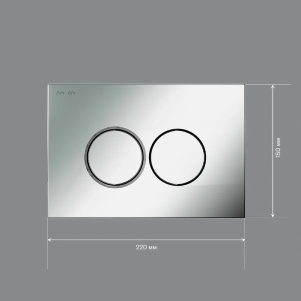 Клавиша смыва Am.Pm ProC хром матовый, механические - фото 6