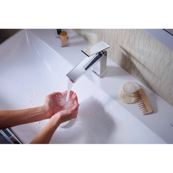 Смеситель для раковины Hansgrohe Tecturis E хром - фото 3