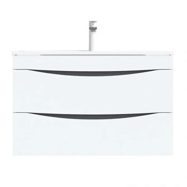 Тумба с раковиной подвесная IDDIS Cloud CLO80W0i95K 80 см с двумя ящиками, подвесная, пристенная - фото 4