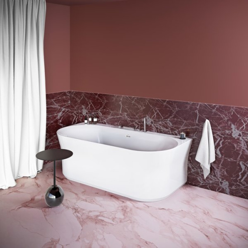 Ванна акриловая Ravak Ypsilon 180x90 см перелив хром, овальные - фото 5