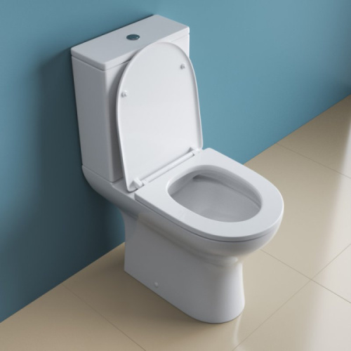 Чаша для унитаза BelBagno Lounge безободковая, с горизонтальным, прямым выпуском, с прямым выпуском - фото 5