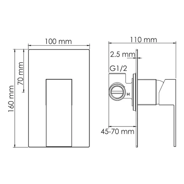 Смеситель для раковины WasserKRAFT Alme хром, для раковины - фото 2