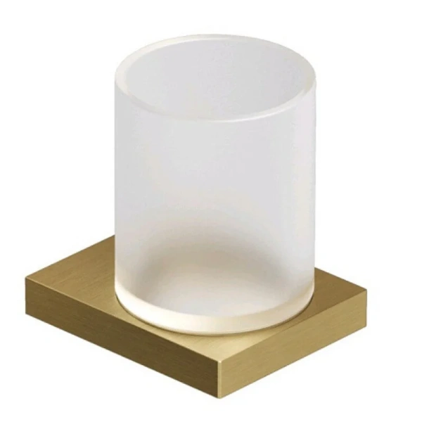 Стакан для ванной Kludi Vela C золото брашированное - фото 1